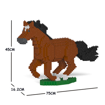 JEKCA Animal Building Blocks Kit for Kidults Horse 01C-M01