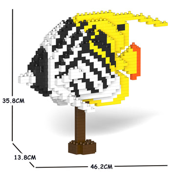 JEKCA Animal Building Blocks Kit for Kidults Threadfin Butterflyfish 01C