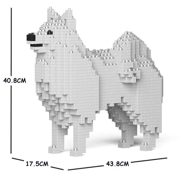 JEKCA Animal Building Blocks Kit for Kidults Japanese Spitz 01C