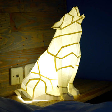 Wolf 3D Paper Model, Lamp