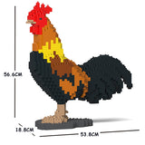 JEKCA Animal Building Blocks Kit for Kidults Rooster 01C