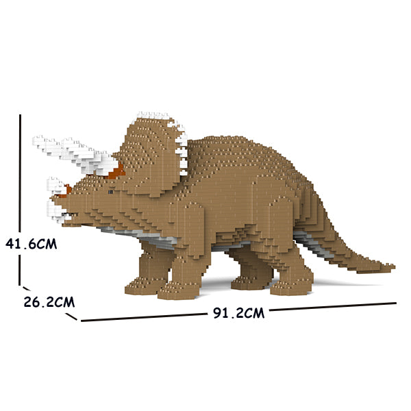 JEKCA Animal Building Blocks Kit for Kidults Triceratops 01C-M02