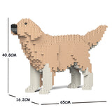 JEKCA Animal Building Blocks Kit for Kidults Golden Retriever 02C-M01