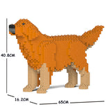 JEKCA Animal Building Blocks Kit for Kidults Golden Retriever 02C-M02