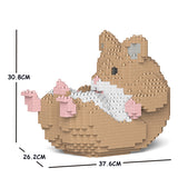 JEKCA Animal Building Blocks Kit for Kidults Hamster 04C-M01