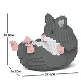 JEKCA Animal Building Blocks Kit for Kidults Hamster 04C-M02