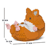 JEKCA Animal Building Blocks Kit for Kidults Hamster 04C-M03