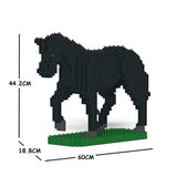 JEKCA Animal Building Blocks Kit for Kidults Horse 02C-M03
