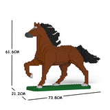 JEKCA Animal Building Blocks Kit for Kidults Horse 04C-M01