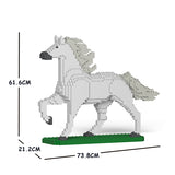 JEKCA Animal Building Blocks Kit for Kidults Horse 04C-M02