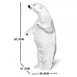 JEKCA Animal Building Blocks Kit for Kidults Polar Bear 02C