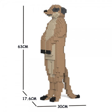 JEKCA Animal Building Blocks Kit for Kidults Meerkat 01C