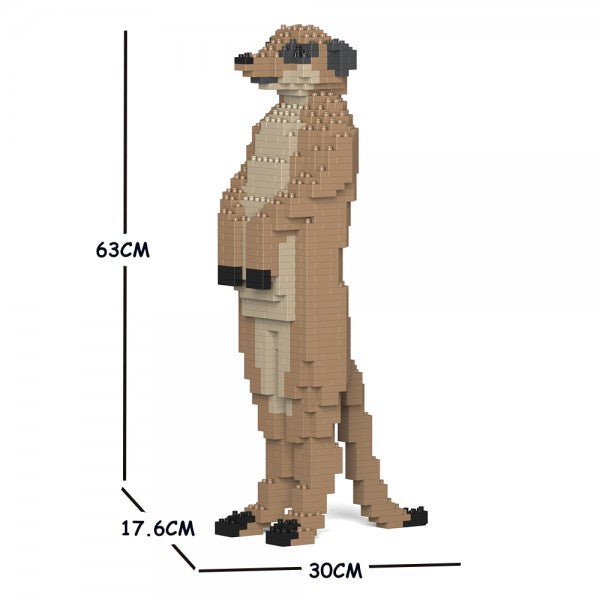 JEKCA Animal Building Blocks Kit for Kidults Meerkat 01C