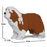 JEKCA Animal Building Blocks Kit for Kidults Bearded Collie 01C-M04