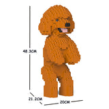 JEKCA Animal Building Blocks Kit for Kidults Toy Poodle 04C-M04