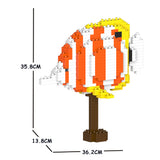 JEKCA Animal Building Blocks Kit for Kidults Copper Banded Butterflyfish 01C