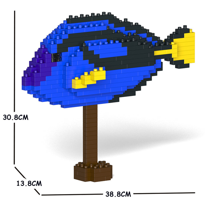 JEKCA Animal Building Blocks Kit for Kidults Regal Tang 01C