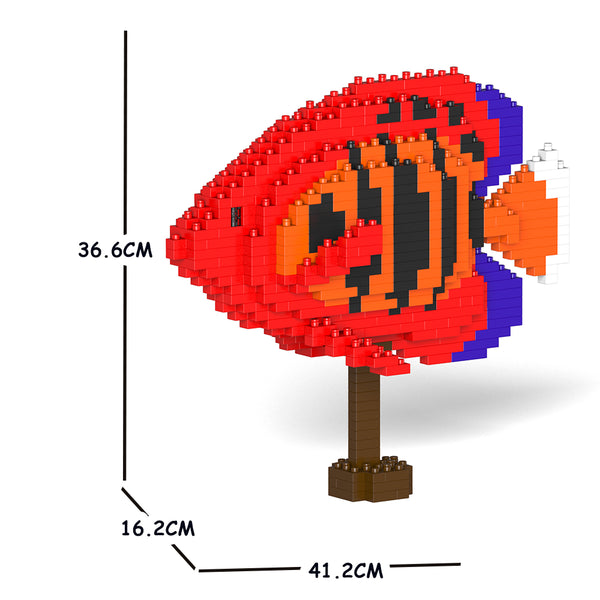 JEKCA Animal Building Blocks Kit for Kidults Flame Angelfish 01C