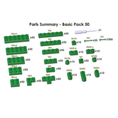 JECKA Animal Sculptor Basic Pack 50 (Spares & Extra Parts)