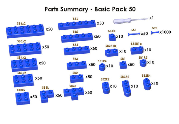 Jekca Sculptor Basic Pack 50 - Ocean Blue#285