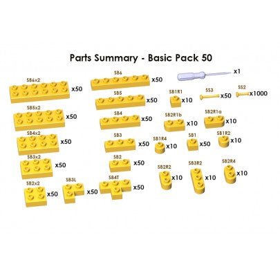JECKA Animal Sculptor Basic Pack 50 (Spares & Extra Parts)