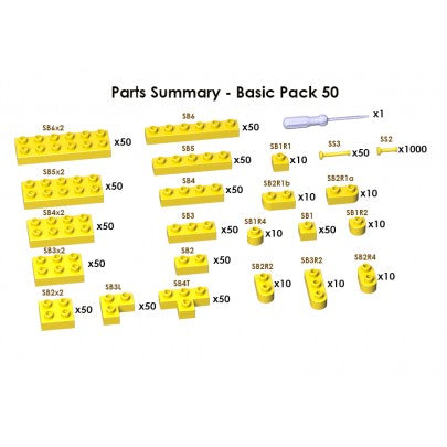 JECKA Animal Sculptor Basic Pack 50 (Spares & Extra Parts)