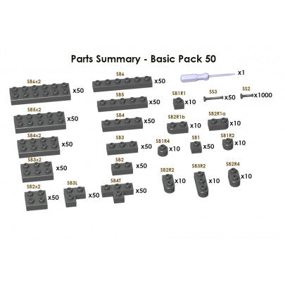 JECKA Animal Sculptor Basic Pack 50 (Spares & Extra Parts)