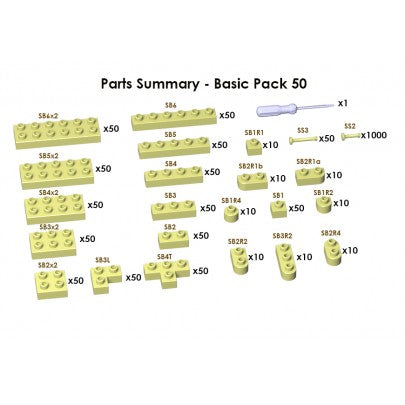 JECKA Animal Sculptor Basic Pack 50 (Spares & Extra Parts)