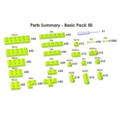 JECKA Animal Sculptor Basic Pack 50 (Spares & Extra Parts)