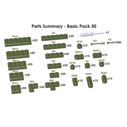 JECKA Animal Sculptor Basic Pack 50 (Spares & Extra Parts)