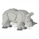 JEKCA Animal Building Blocks Kit for Kidults Rhino 01S