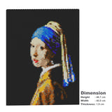 Jekca Girl with a Pearl Earring Brick Painting 01S