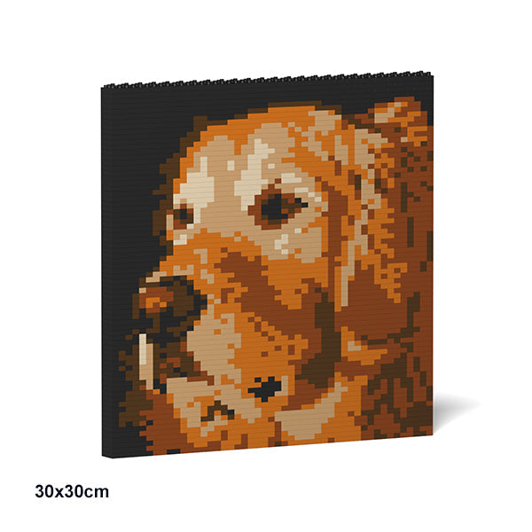 Jekca Golden Retriever Brick Painting 02S