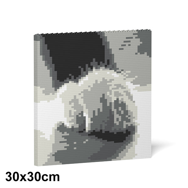 Jekca Tuxedo Cat Brick Painting 02S