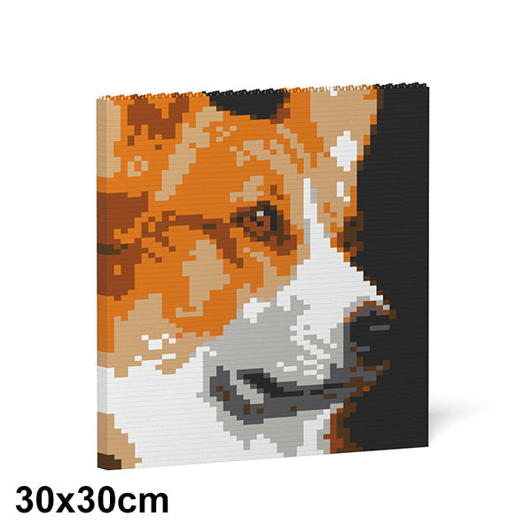 Jekca Welsh Corgi Brick Painting 02S