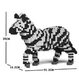 JEKCA Animal Building Blocks Kit for Kidults Zebra 01C