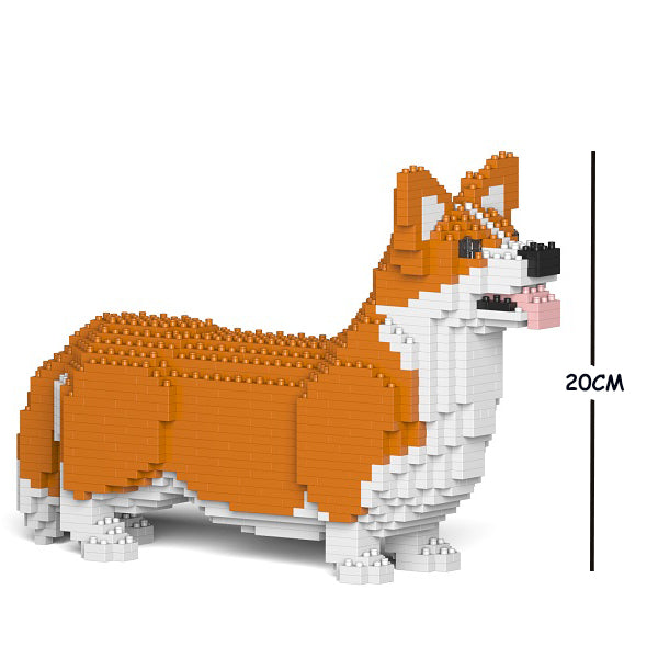 JEKCA Animal Building Blocks Kit for Kidults Welsh Corgi 02S-M01