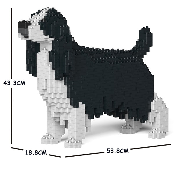 JEKCA Animal Building Blocks Kit for Kidults English Springer Spaniel 01C-M02