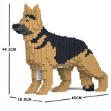 JEKCA Animal Building Blocks Kit for Kidults German Shepherd 01C-M01
