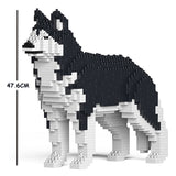JEKCA Animal Building Blocks Kit for Kidults Husky 01C-M01