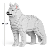 JEKCA Animal Building Blocks Kit for Kidults Husky 01C-M02