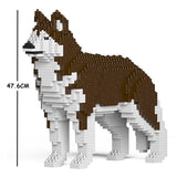 JEKCA Animal Building Blocks Kit for Kidults Husky 01C-M03