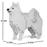 JEKCA Animal Building Blocks Kit for Kidults Japanese Spitz 01C