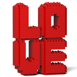 JEKCA Animal Buildin Blocks Kit for Kidults LOVE Sculpture 01S