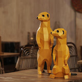Meerkats 3D Paper Model