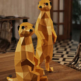 Meerkats 3D Paper Model