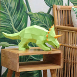 Triceratops 3D Paper Model, Lamp
