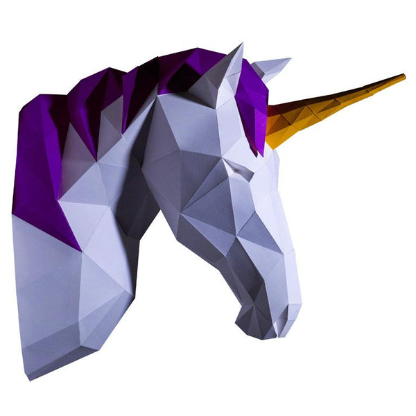 Unicorn Head Wall Mount Art
