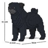 JEKCA Animal Building Blocks Kit for Kidults Pug 01C-M02