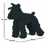 JEKCA Animal Building Blocks Kit for Kidults Standard Schnauzer 01C-M03